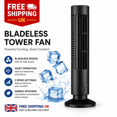 Bladeless tower fan electric - tower,