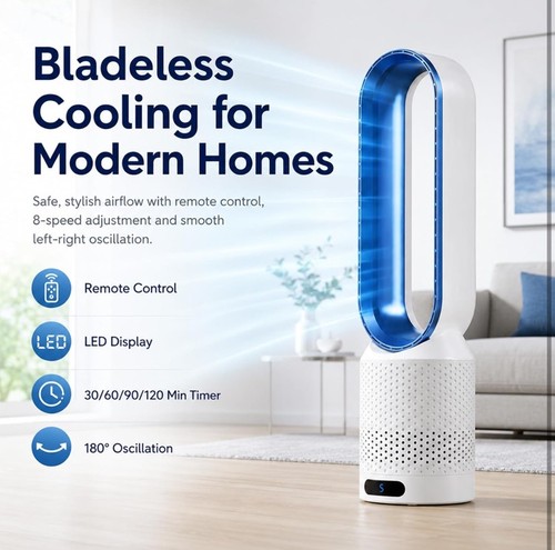 Bladeless electric tower fan - bladeless,
