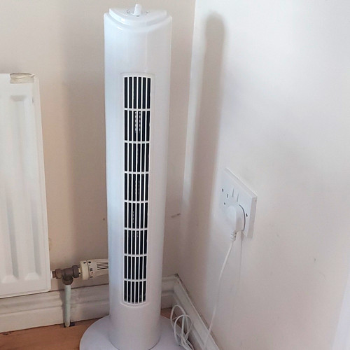 White tower fan - white,