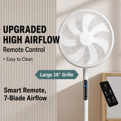 Standing fan remote timer - standing,