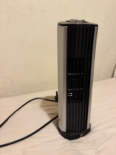 Black silver oscillating tower - black/silver,