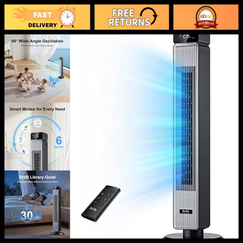 Powerful tower fan with - powerful,