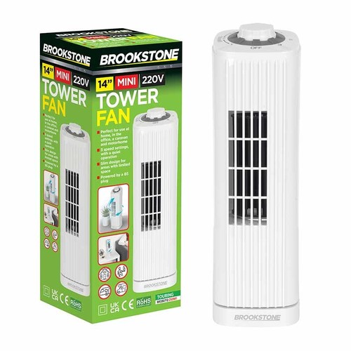 Brookstone mini tower fan - brookstone,