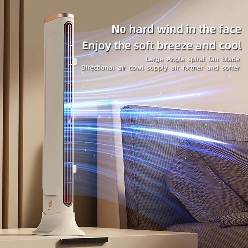 Bladeless tower air - air, cooler
