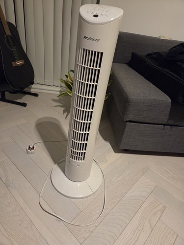 Pro breeze white tower fan - white,