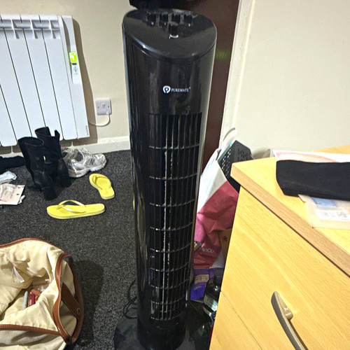 Puremate black tower - tower, fan