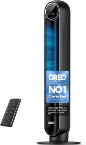 Dreo tower fan blows cold - blows,