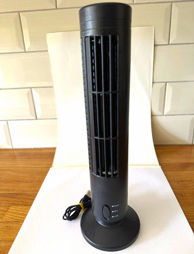 Black mini tower - fan, speed