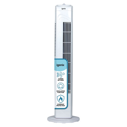 Tower fan white 40w - 29",