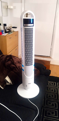 Dreo 757 white tower fan - white,