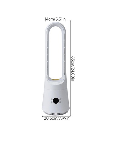 Bladeless tower fan silver - bladeless,